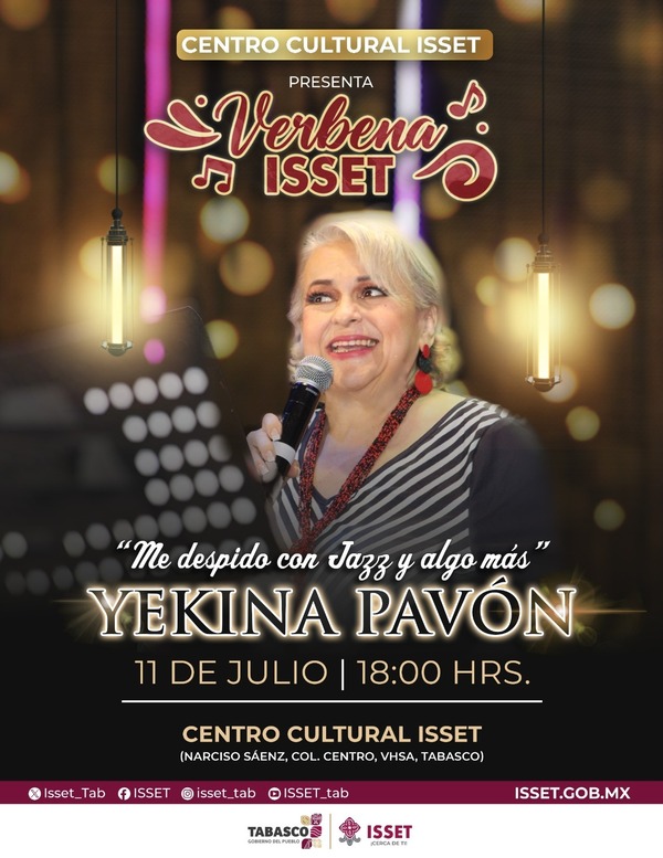 Yekina Pavón llega al Centro Cultural ISSET con su gira de despedida