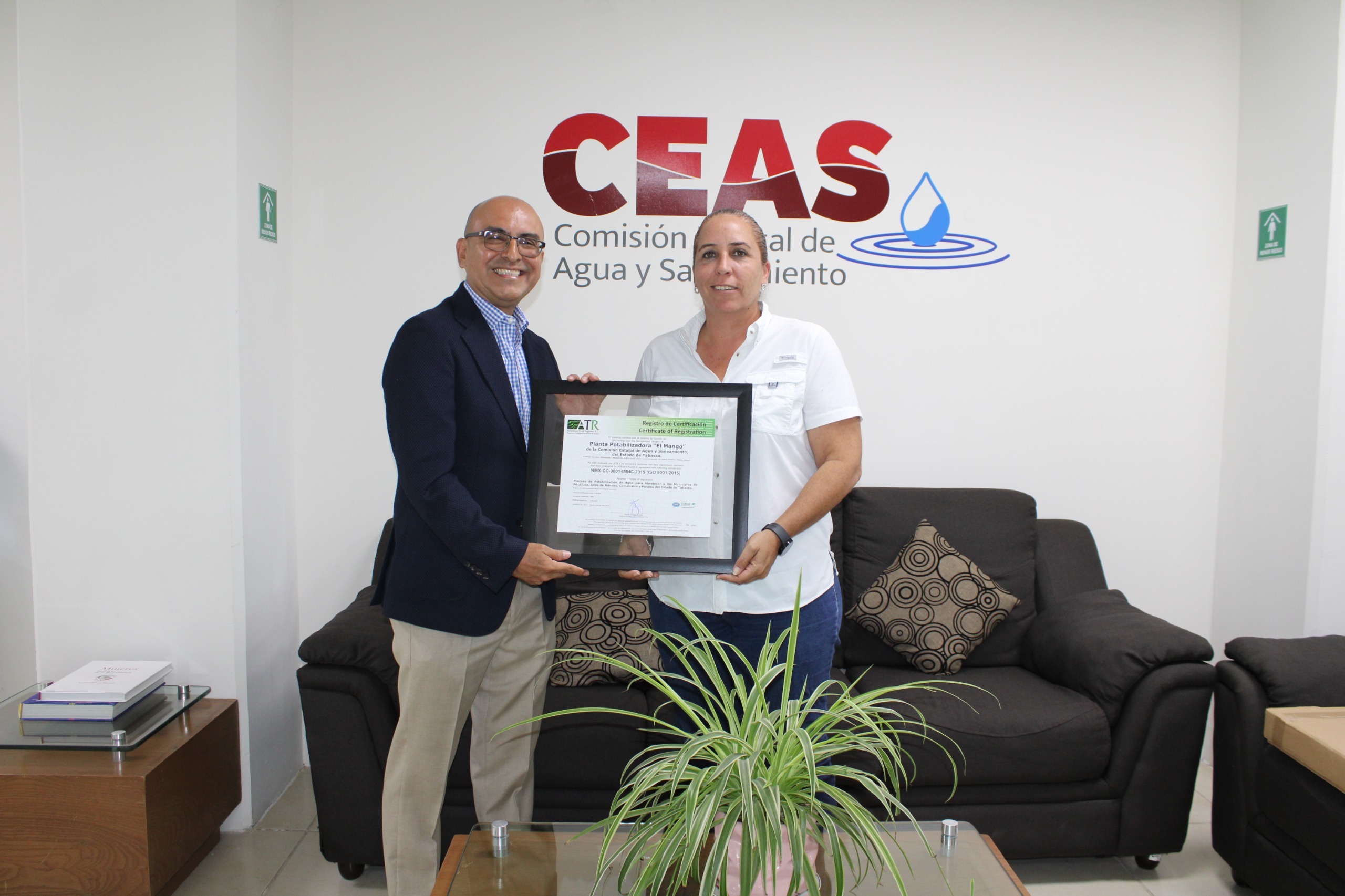 Recertifica el Sistema de Gestión de la Calidad ISO 9001:2015 a la Planta Potabilizadora ‘El Mango’