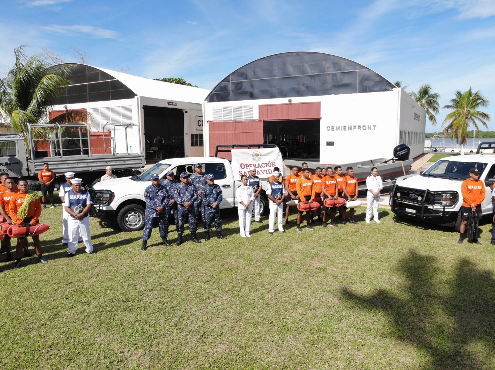 Inicia en Tabasco la Operación Salvavidas 2025 con despliegue de fuerzas navales