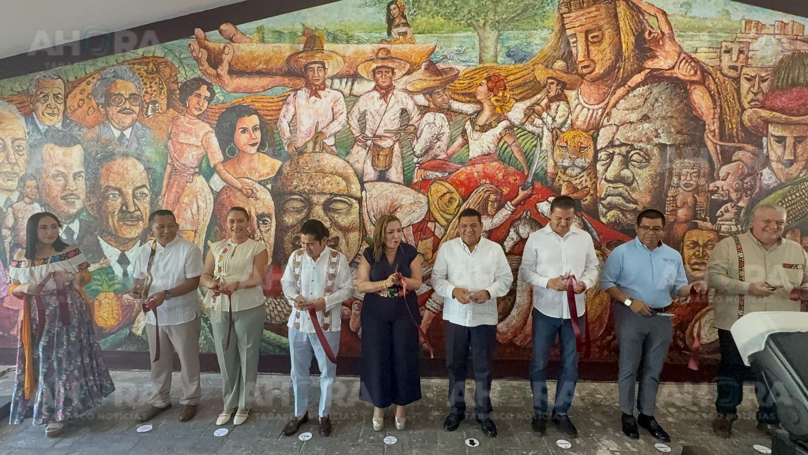 Inauguran el mural “Legado Cultural del Pueblo Tabasqueño” en el CICOM