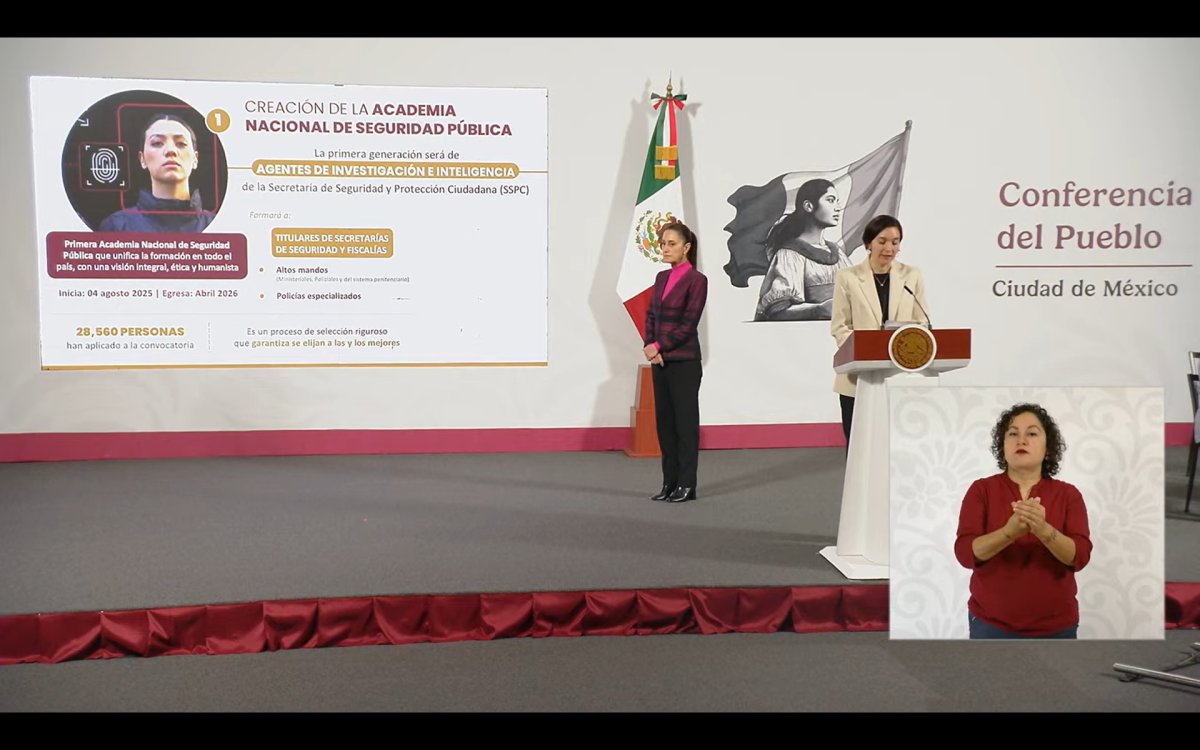 Gobierno federal anuncia la Academia Nacional de Seguridad Pública