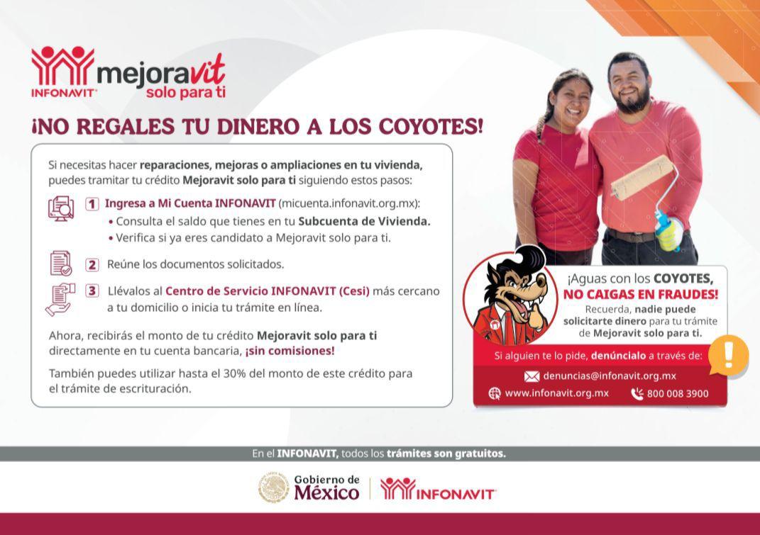 Di adiós al coyotaje y toma el control de tu crédito Mejoravit