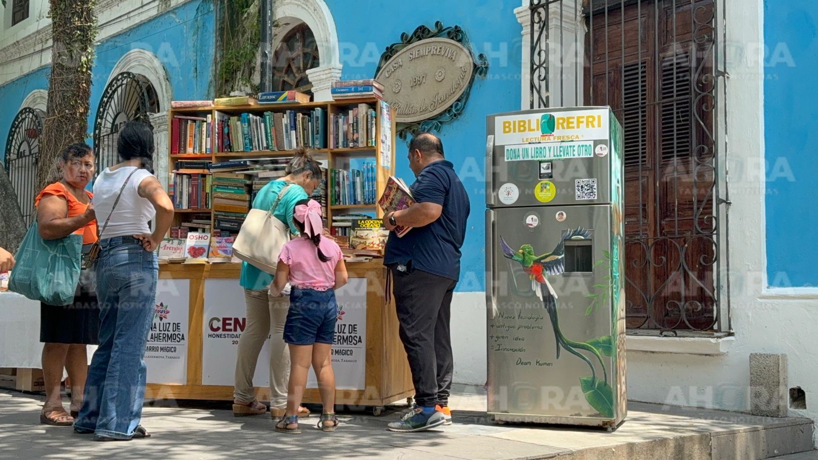 Impulsan en Tabasco el proyecto “Biblio Refri” para fomentar la lectura