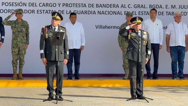 Asume el General, Julio César Moreno Mijangos, la coordinación de la Guardia Nacional en Tabasco