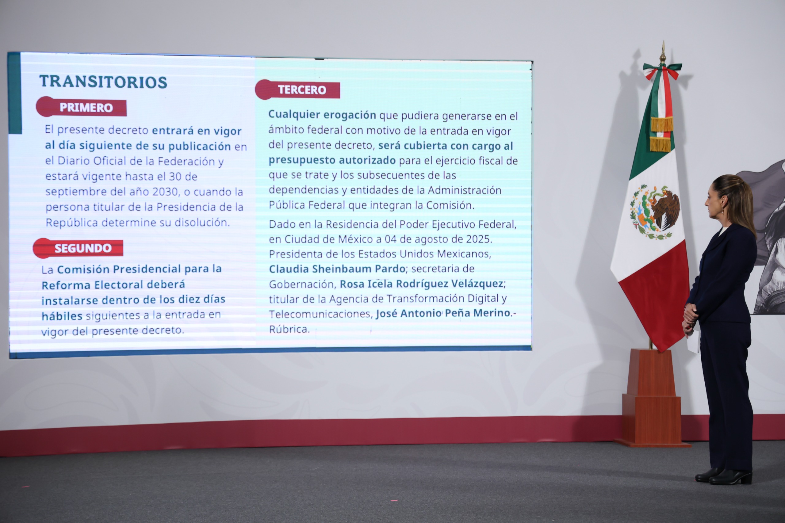 Claudia Sheinbaum abre debate nacional con la creación de la Comisión Presidencial para la Reforma Electoral