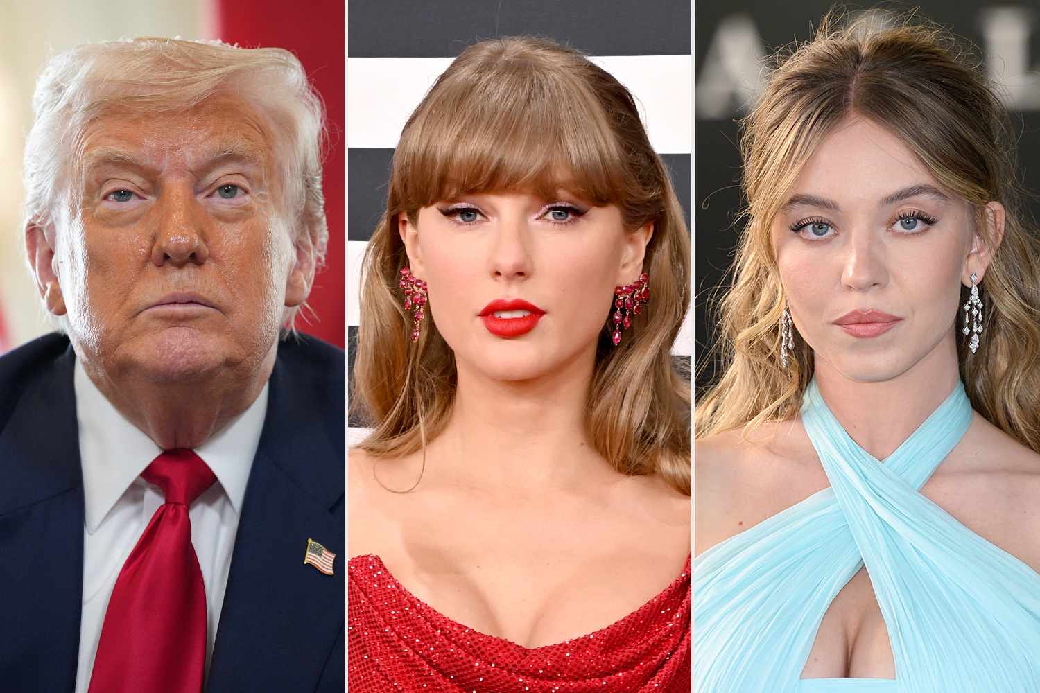 Trump apoya campaña de Sydney Sweeney y arremete contra Taylor Swift