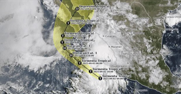 Lorena pierde fuerza y se degrada a tormenta tropical