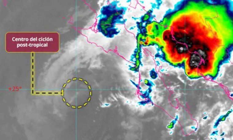 ‘Lorena’ se degrada a ciclón; remanentes generarán lluvias intensas
