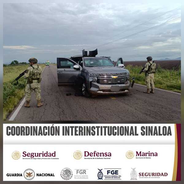 Grupo interinstitucional asegura vehículos blindados y artefactos explosivos tras reportes al 911 en Culiacán