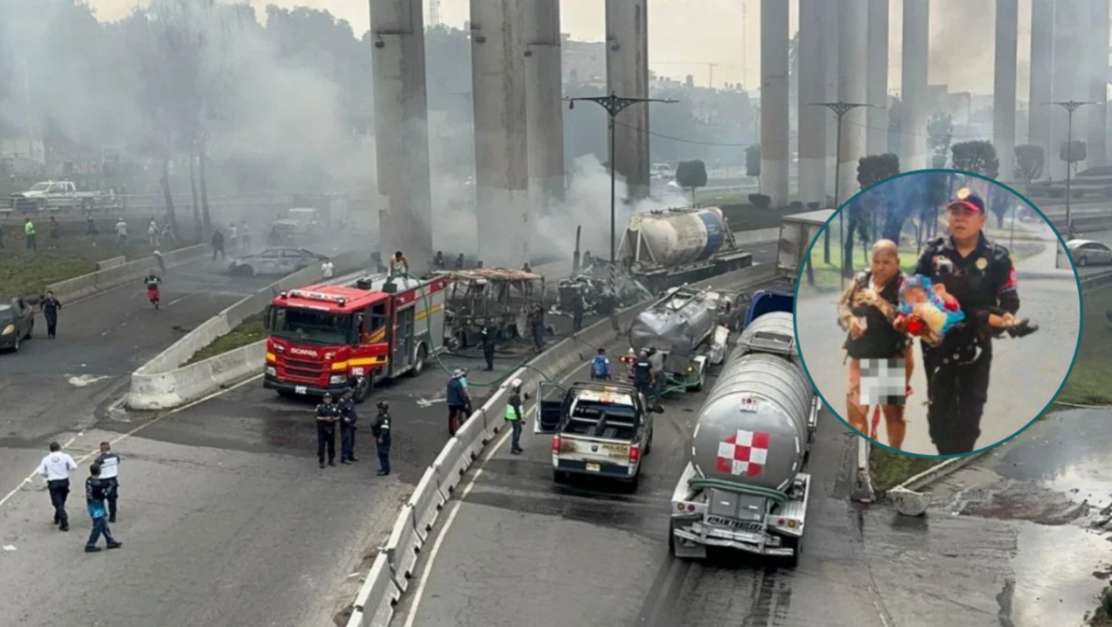 Abuelita protege con su cuerpo a su nieta durante explosión en Iztapalapa