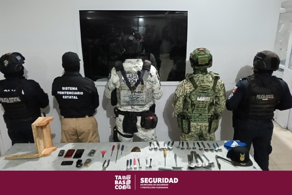 Realiza FIRT Olmeca ‘Operativo Cárcel Segura’ en el CREST