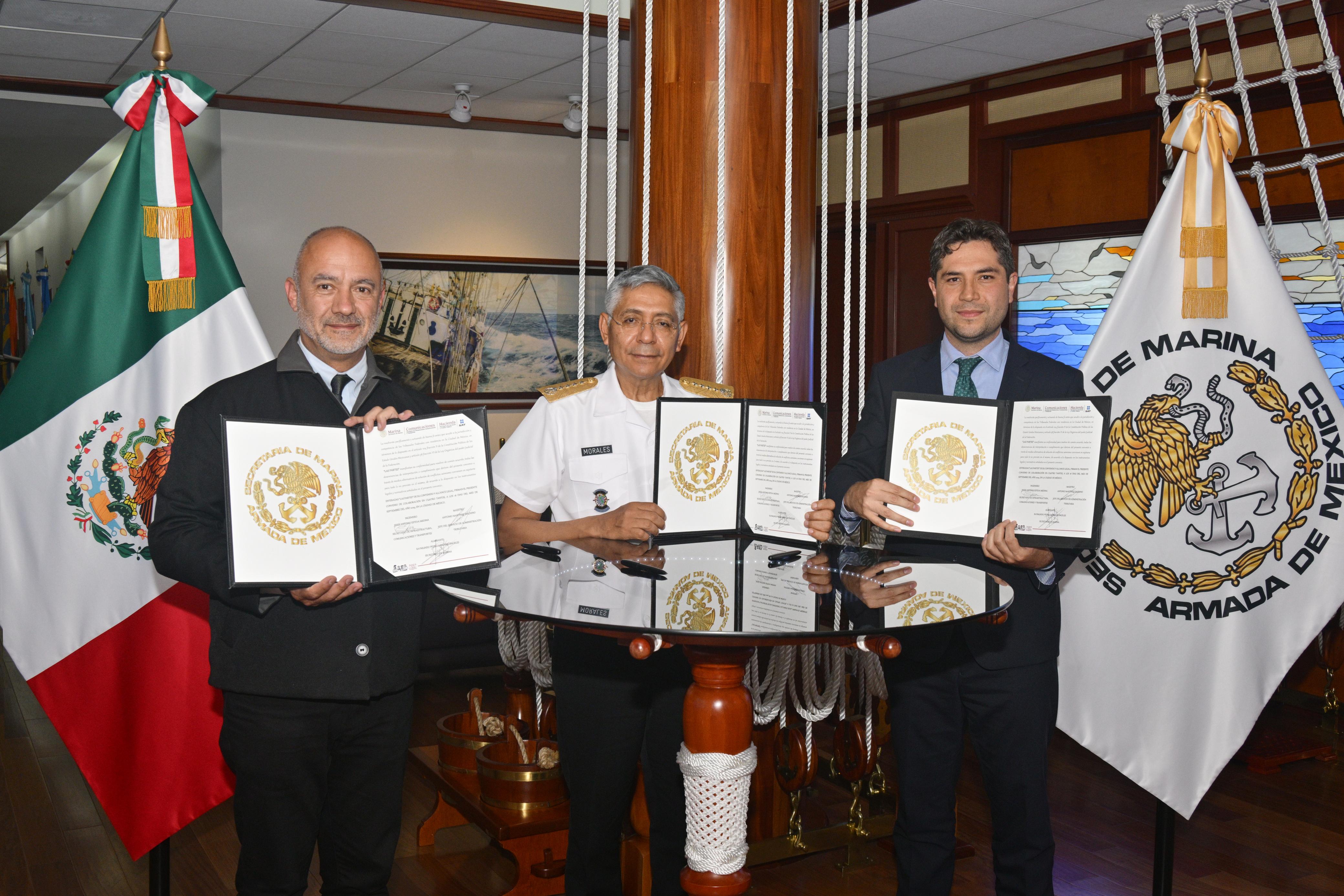 SEMAR, SICT y SAT unen esfuerzos en combate al contrabando