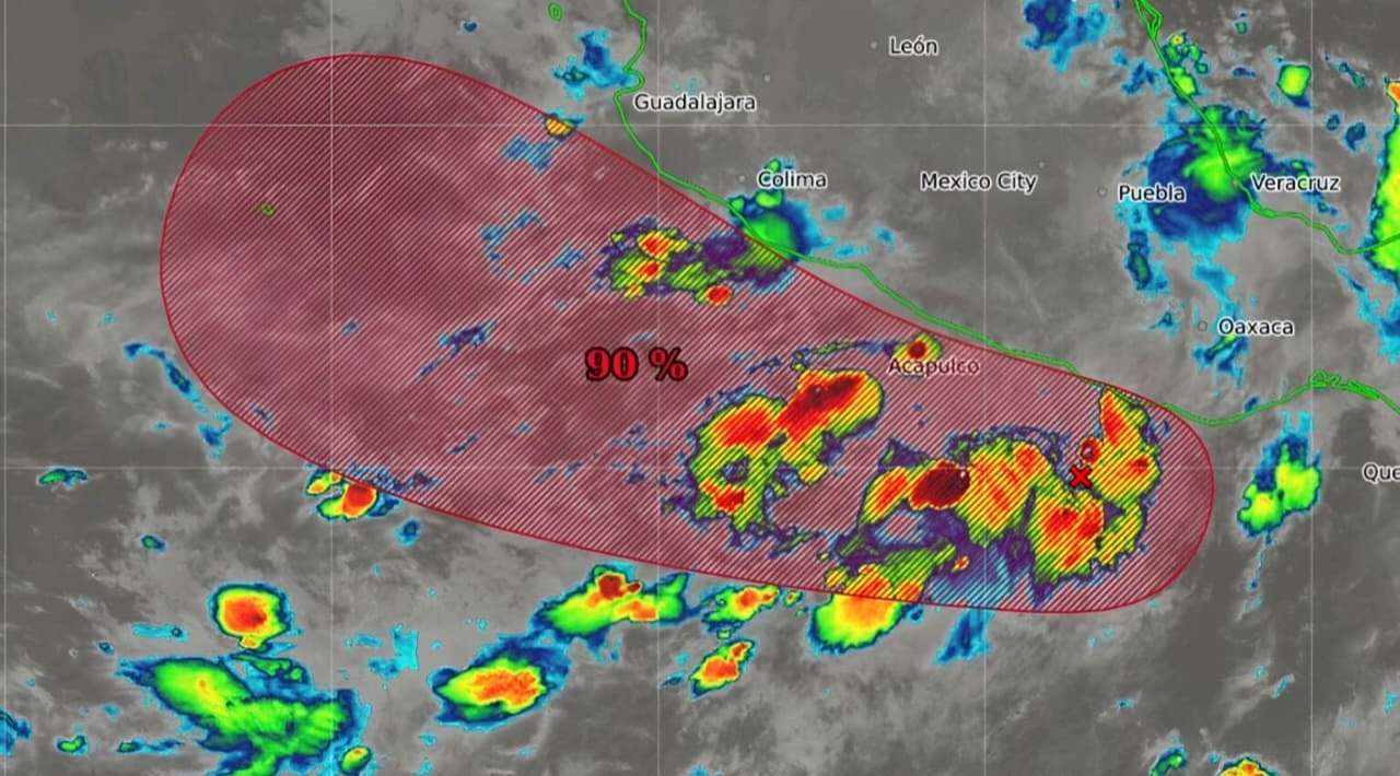 El SMN vigila formación del potencial ciclón Narda mientras la tormenta tropical Mario pierde fuerza