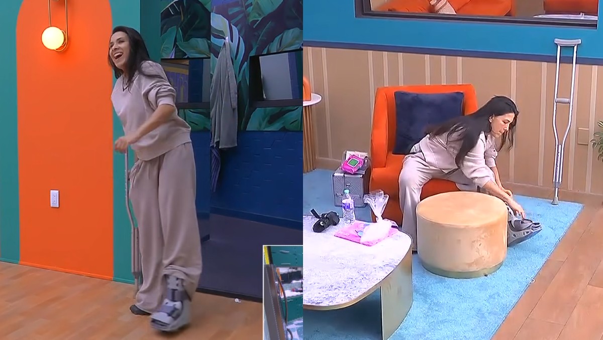 Dalilah Polanco en muletas tras grave lesión en La Casa de los Famosos México 2025