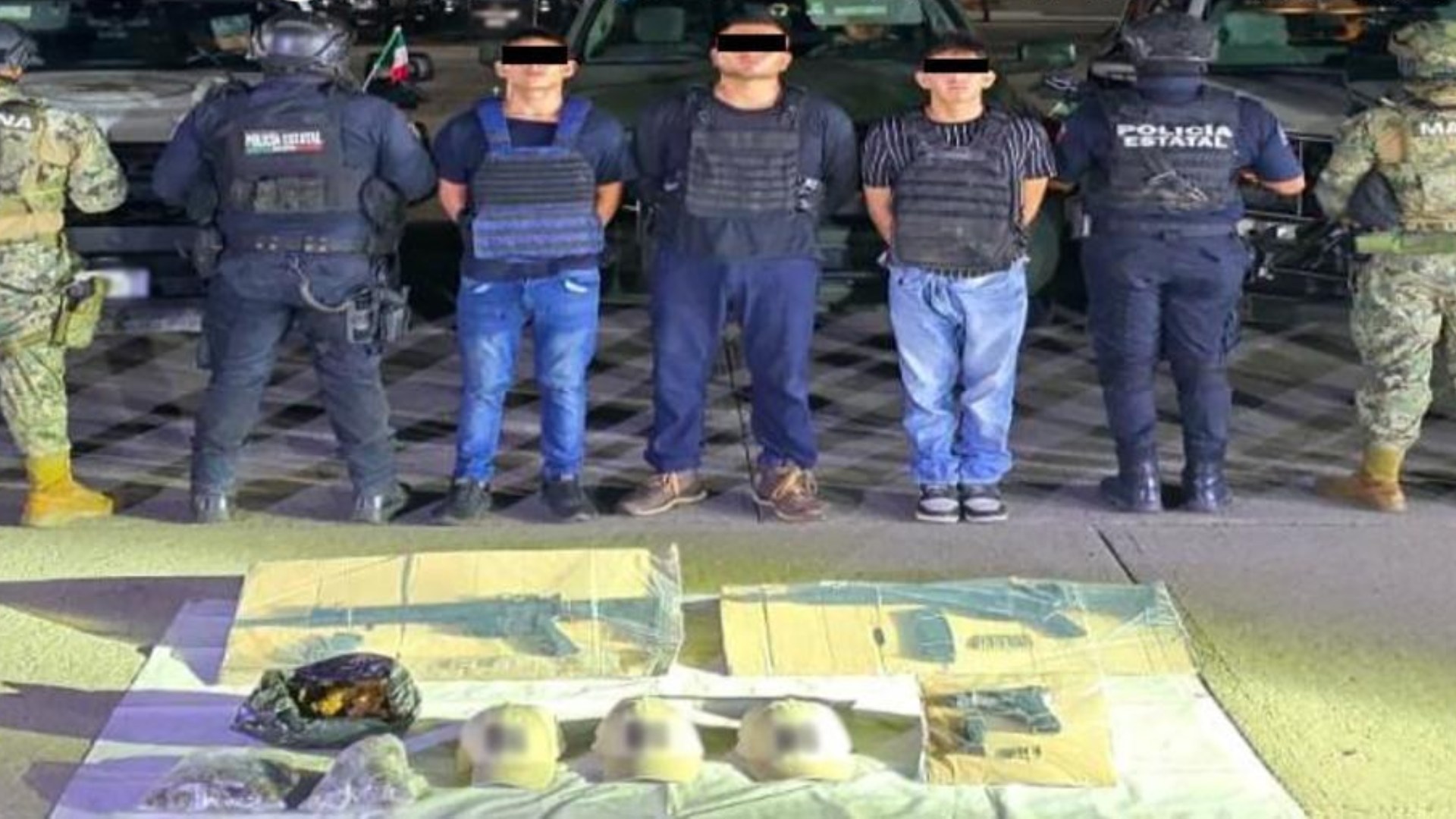 Tres hombres vinculados con extorsión fueron detenidos en Tabasco
