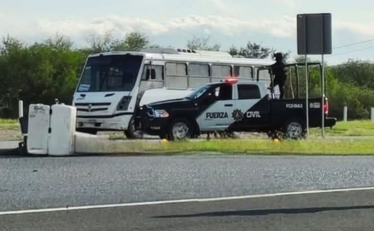 Abandonan restos humanos en NL; cierran autopista Cadereyta-Reynosa
