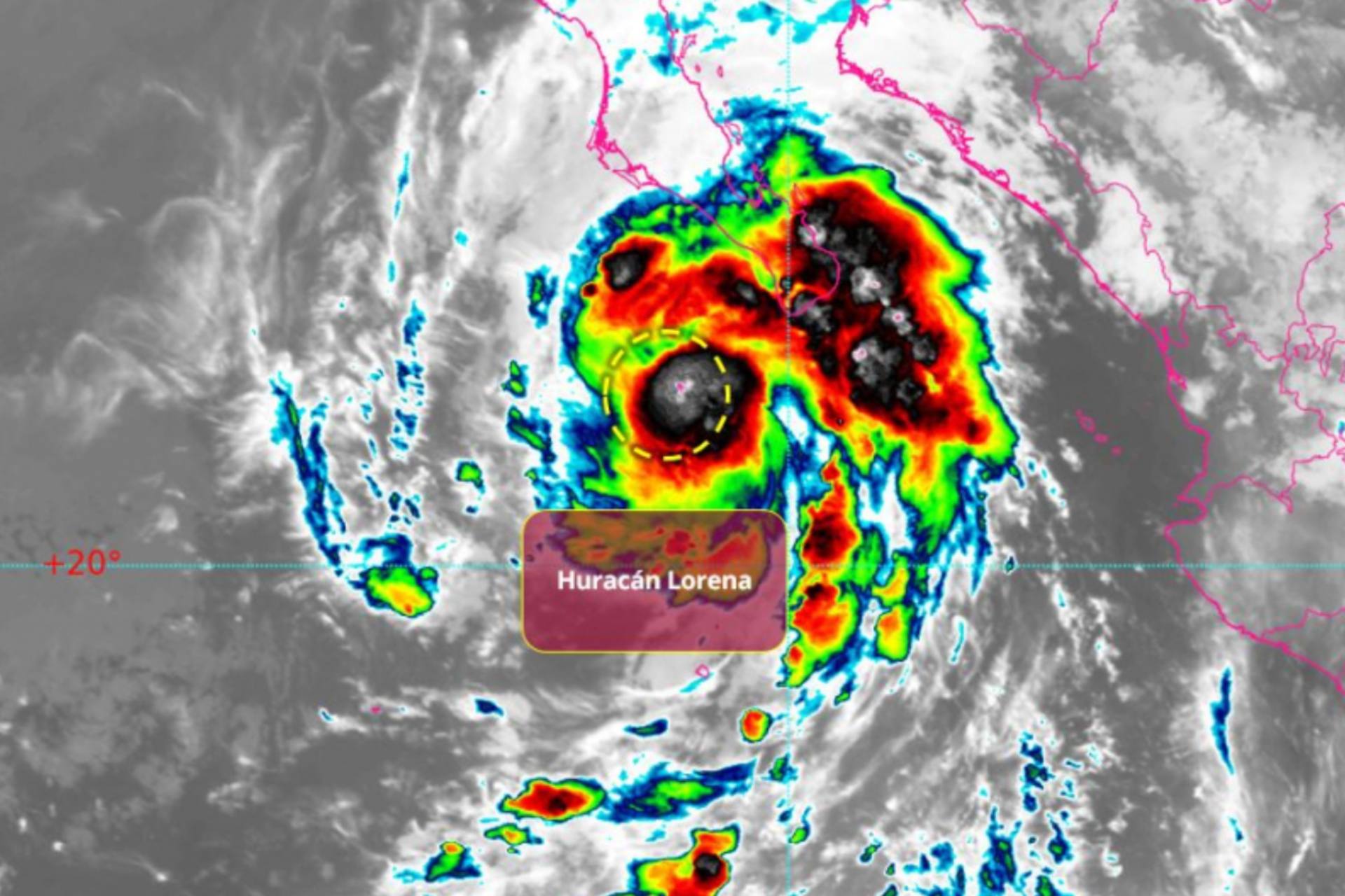 “Lorena” se intensifica a huracán categoría 1 en el Pacífico: ¿Cuál es su trayectoria?