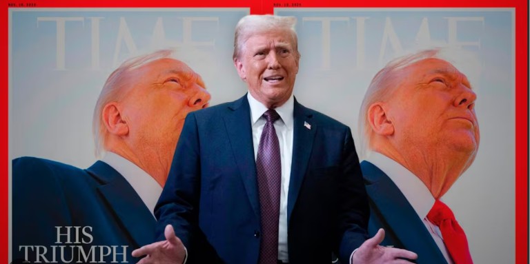 Donald Trump critica su foto en Time: “Me desaparecieron el pelo”