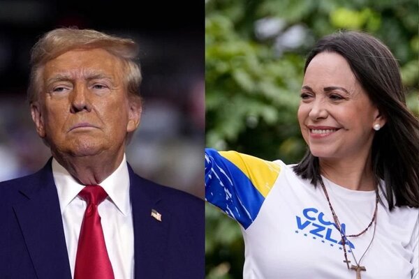 ‘Estoy aceptando el Premio Nobel en tu honor’, le dijo Corina Machado a Trump