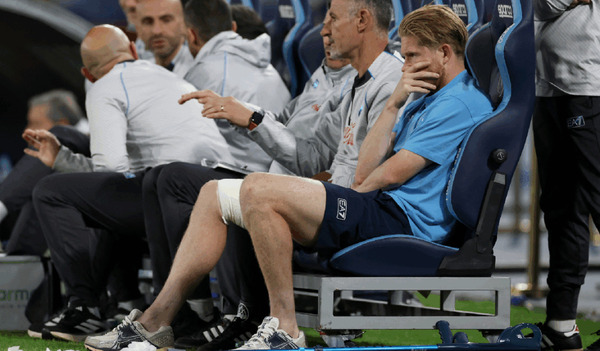 Kevin De Bruyne sufre rotura grave y será baja varios meses