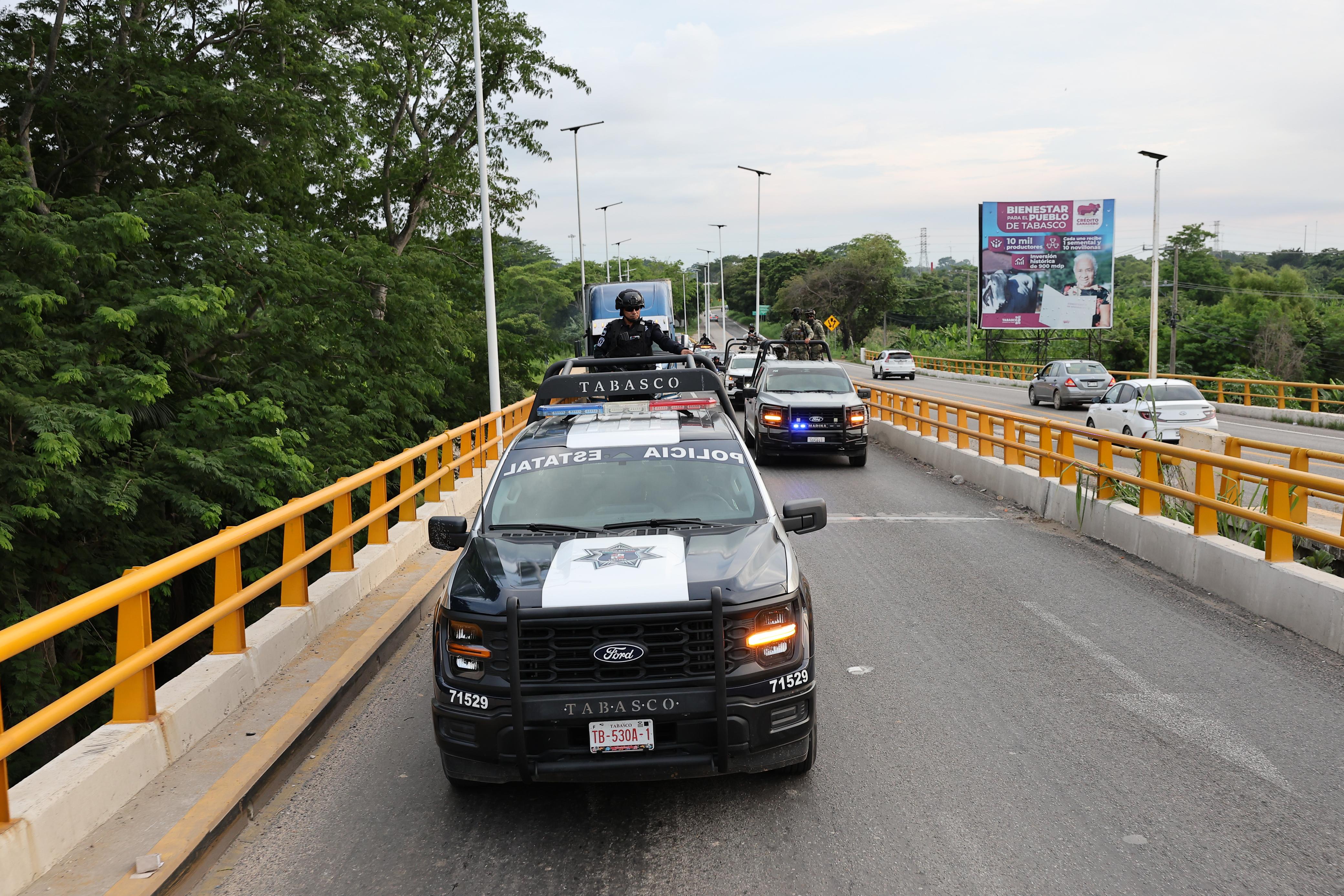 Continúa FIRT Olmeca con acciones de seguridad en Tabasco