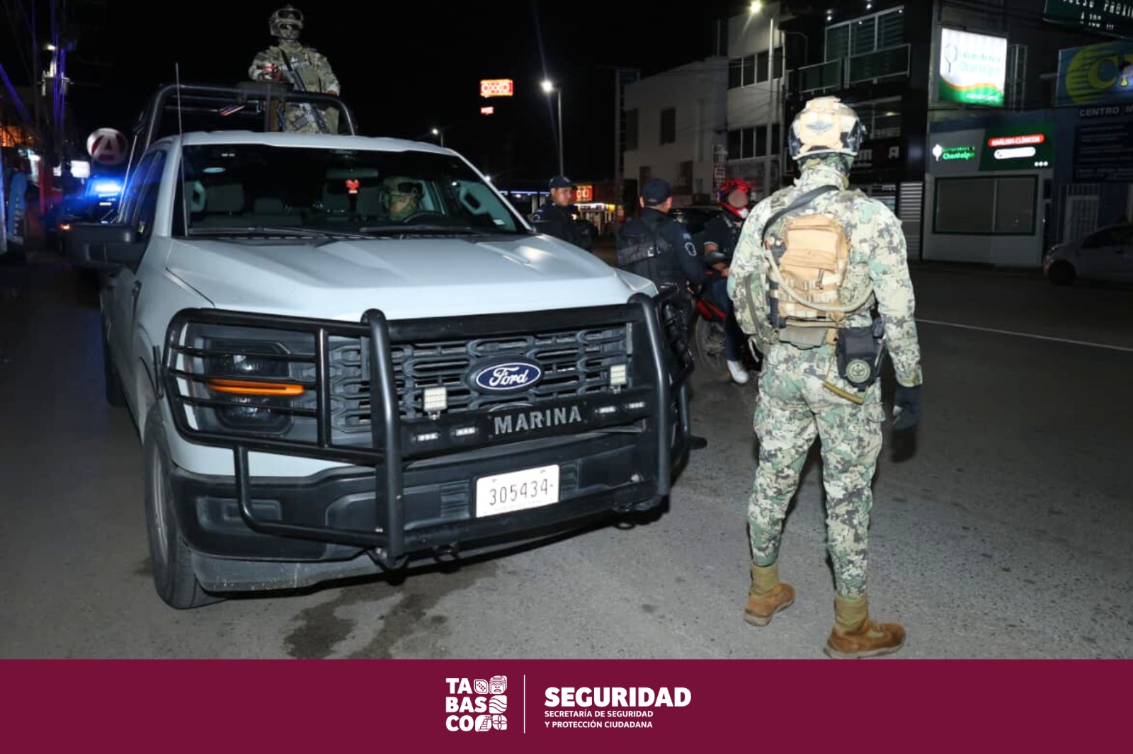 Para garantizar la seguridad de la población, realiza SSPC en coordinación con la FIRT Olmeca, recorridos de vigilancia en la capital de Tabasco