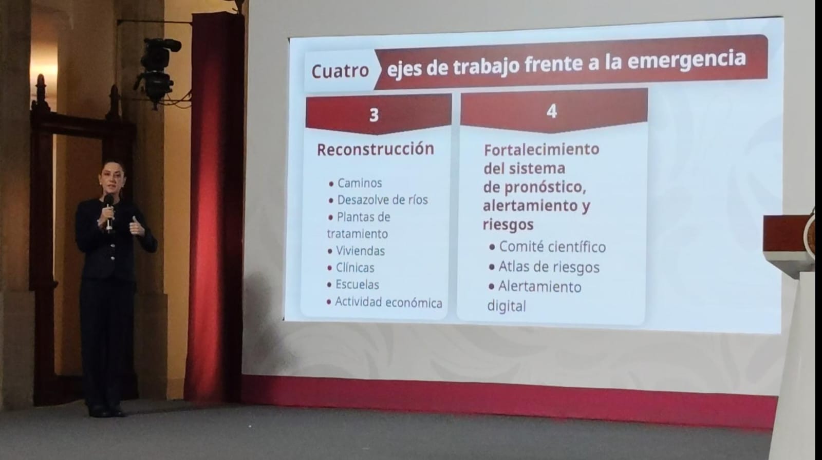 Gobierno Federal activa plan integral frente a la emergencia por lluvias