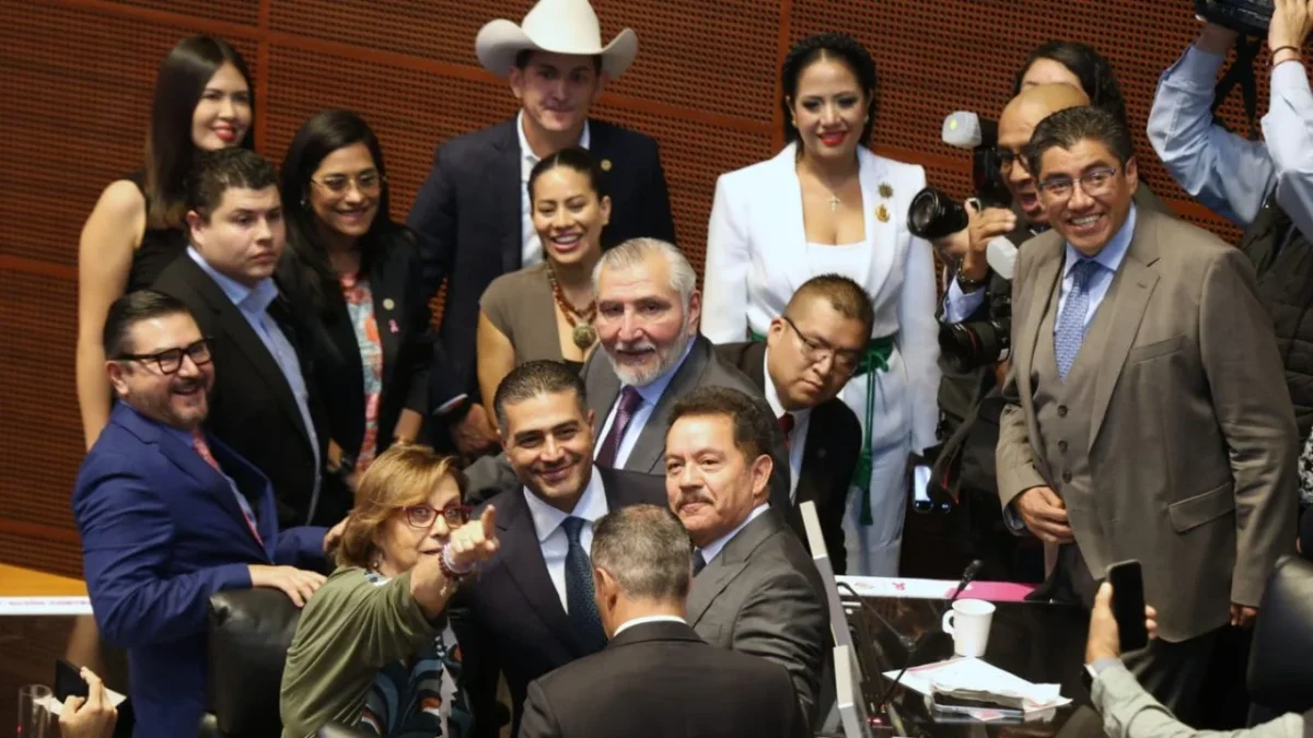 Adán Augusto, Mier y Murat ignoran a García Harfuch en su comparecencia en el Senado