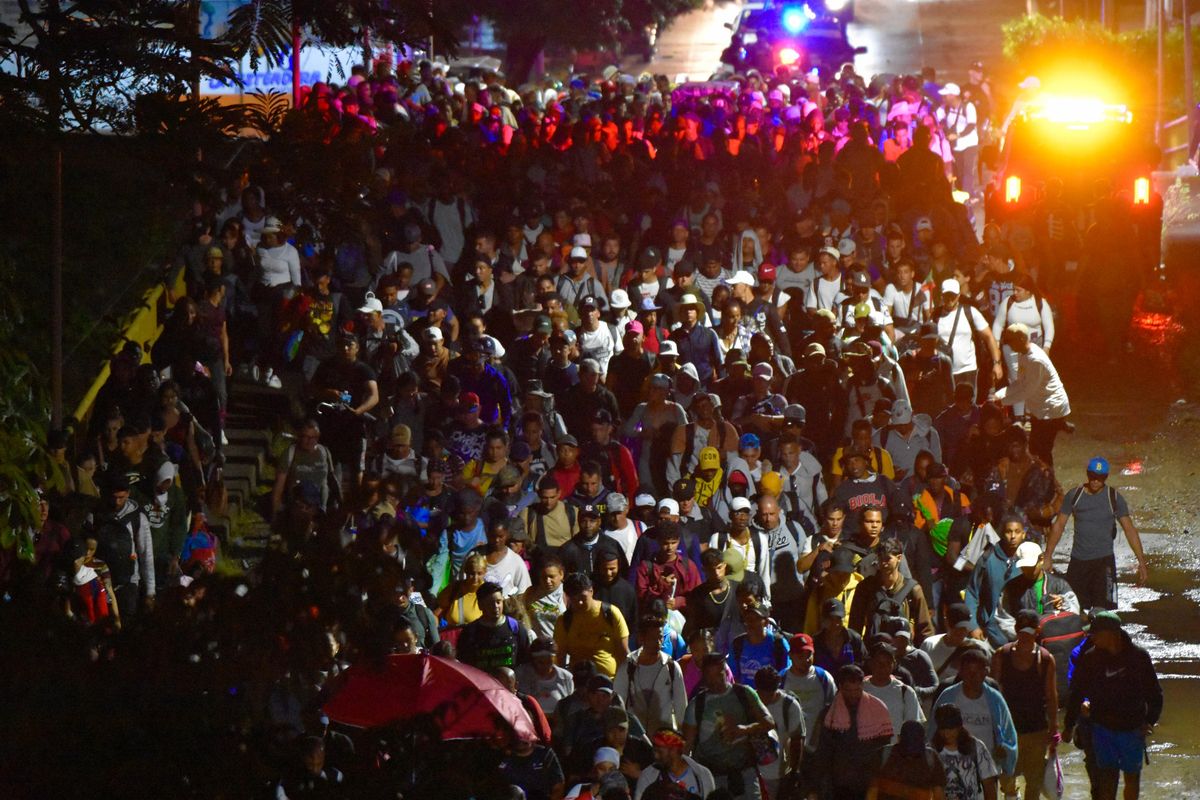 Nueva caravana migrante avanza desde Chiapas rumbo a la Ciudad de México