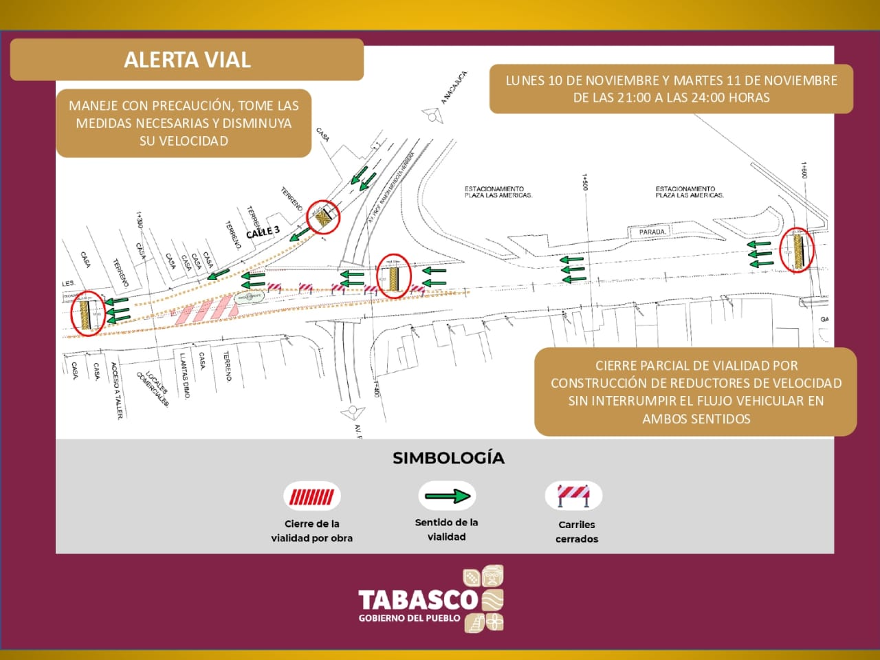 Continúan los trabajos de adecuación vial en Avenida Universidad