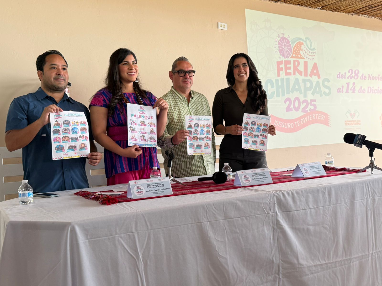 Presentan Feria Chiapas 2025 con una cartelera de lujo