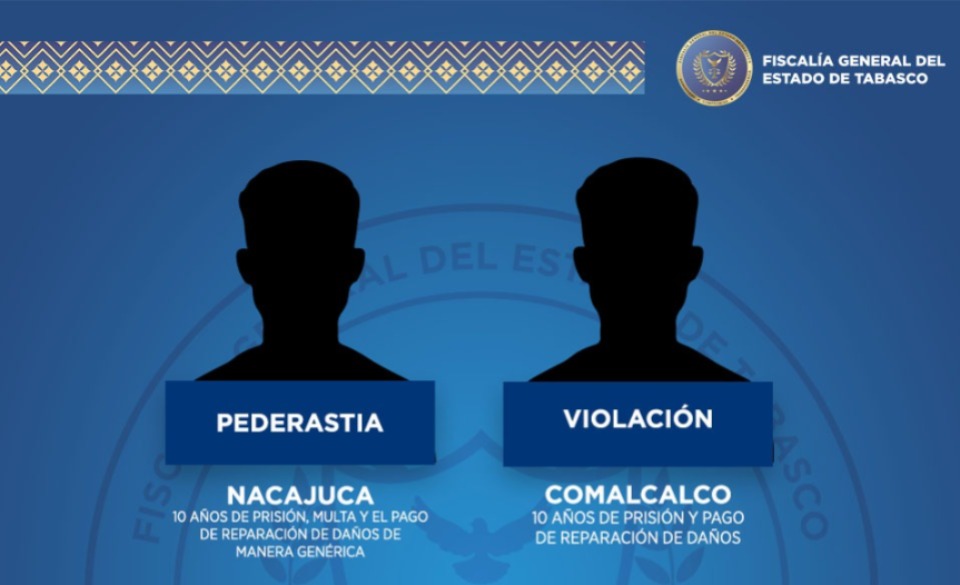 FGE obtiene sentencias y realiza detenciones en Tabasco