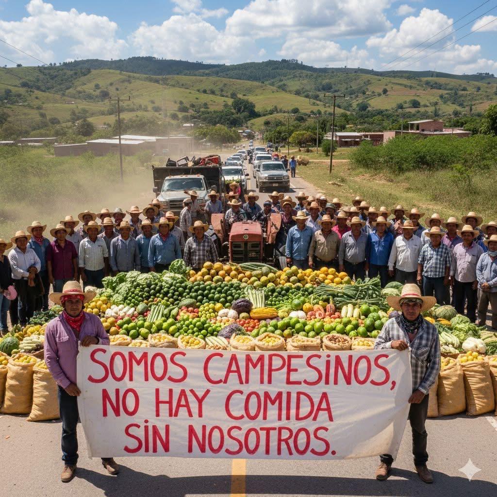 Productores de UNTA se suman a paro nacional y bloqueos
