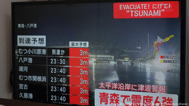 Elevan a 30 la cifra de heridos por el fuerte terremoto de 7,5 en el norte de Japón