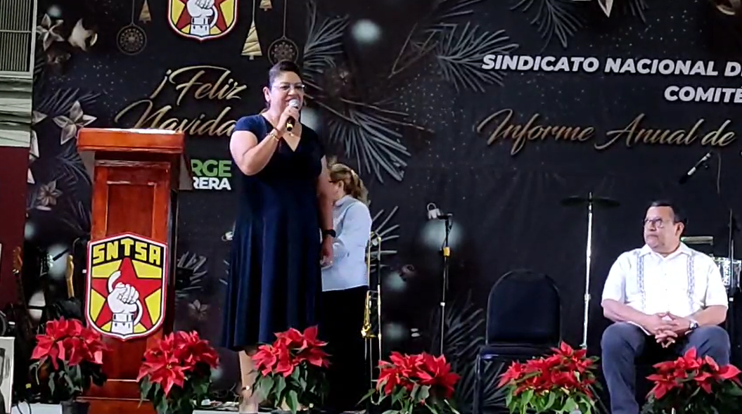 Rinde informe anual de labores el SNTSA Sección 48