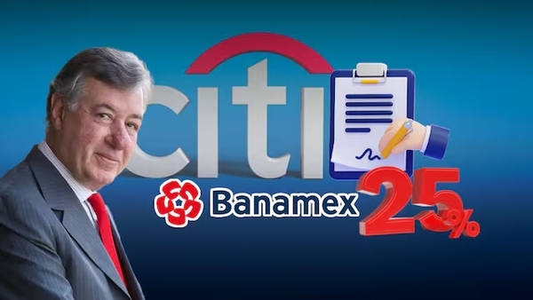 Citi concreta venta de 25% de Banamex a Fernando Chico Pardo