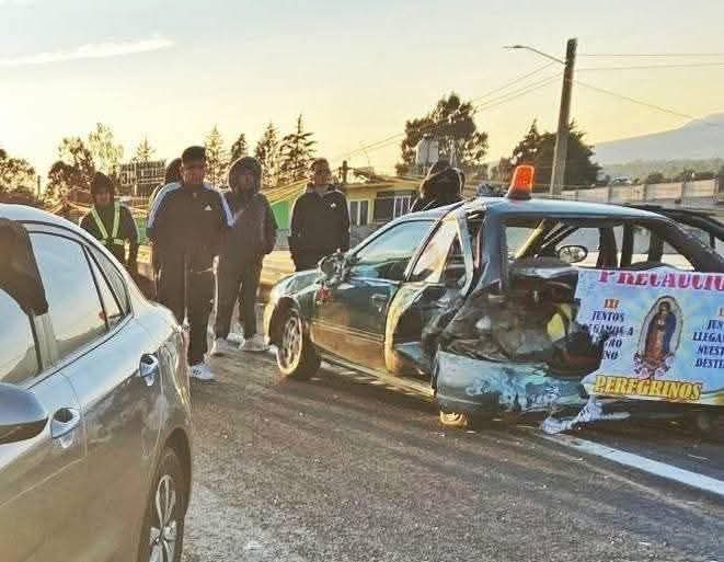 Atropellan a peregrinos en la carretera México-Veracruz; hay un muerto