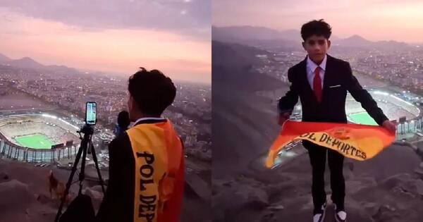 Joven narrador de 15 años se volvió viral tras relatar la Final de Libertadores desde un cerro