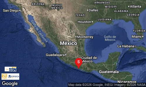 SSN actualiza a 5.0 la magnitud del sismo en Guerrero
