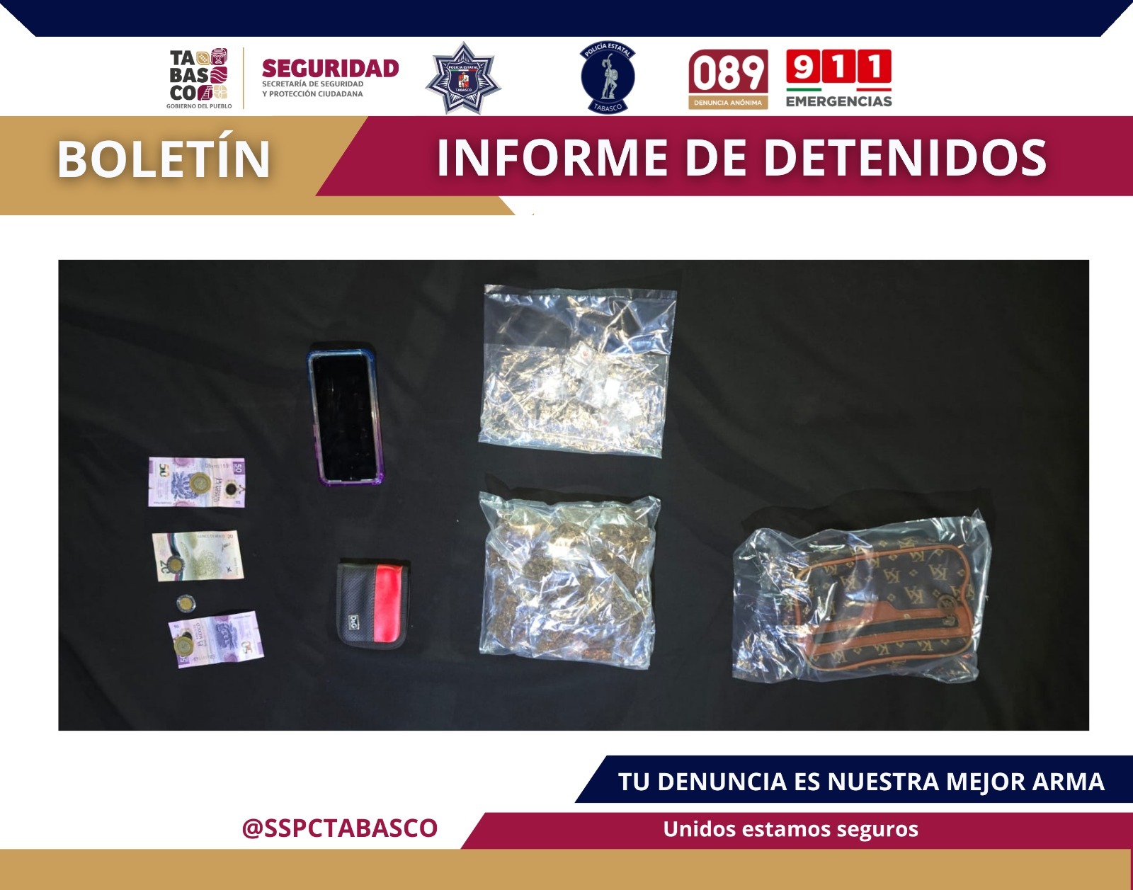 FIRT Olmeca detiene a joven por delitos contra la salud