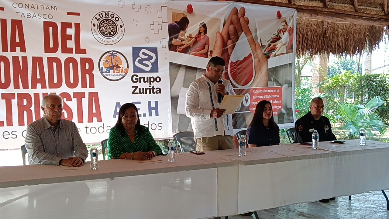 CONATRAM Tabasco impulsa donación altruista de sangre