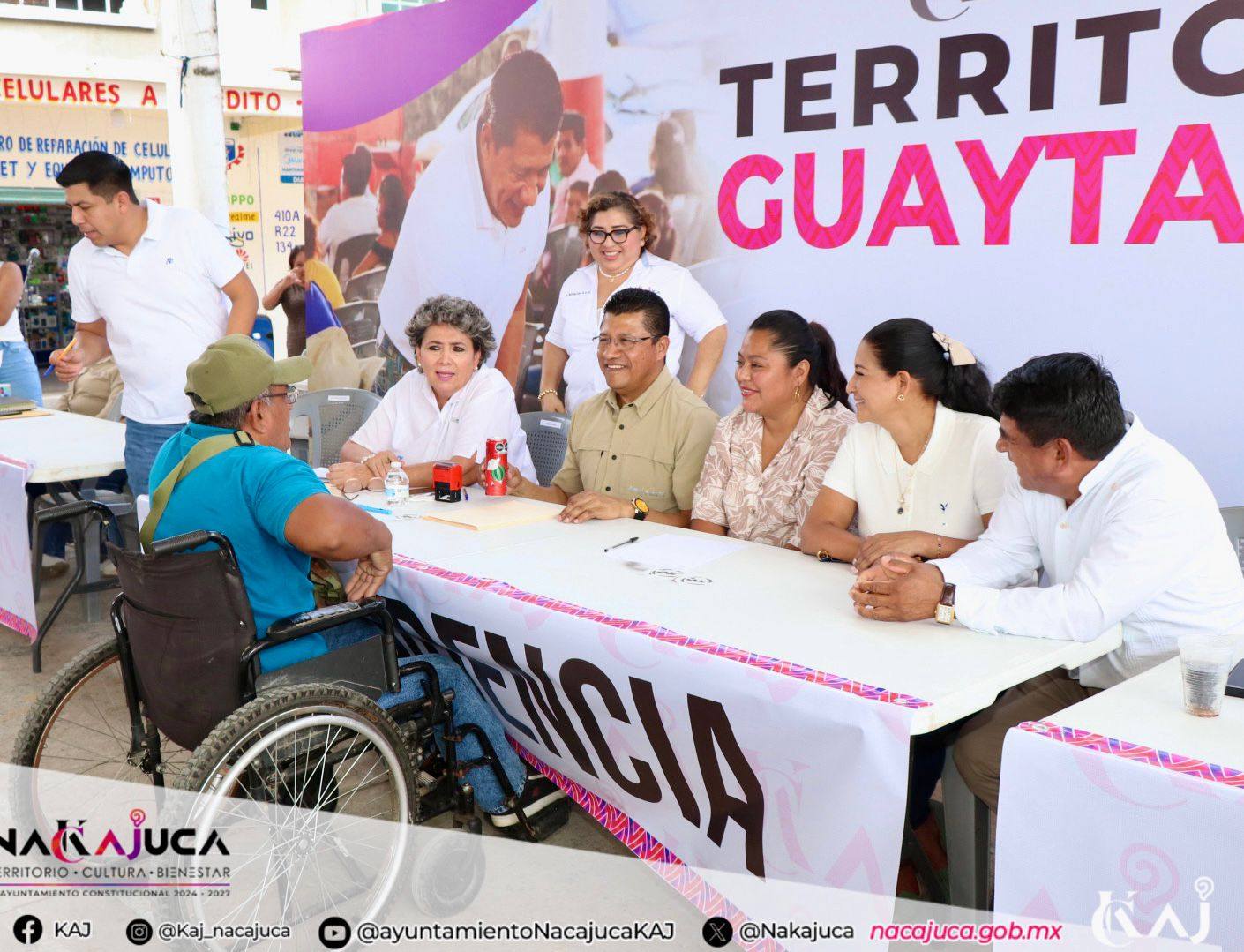KAJ en territorio acerca servicios y apoyos a Guaytalpa