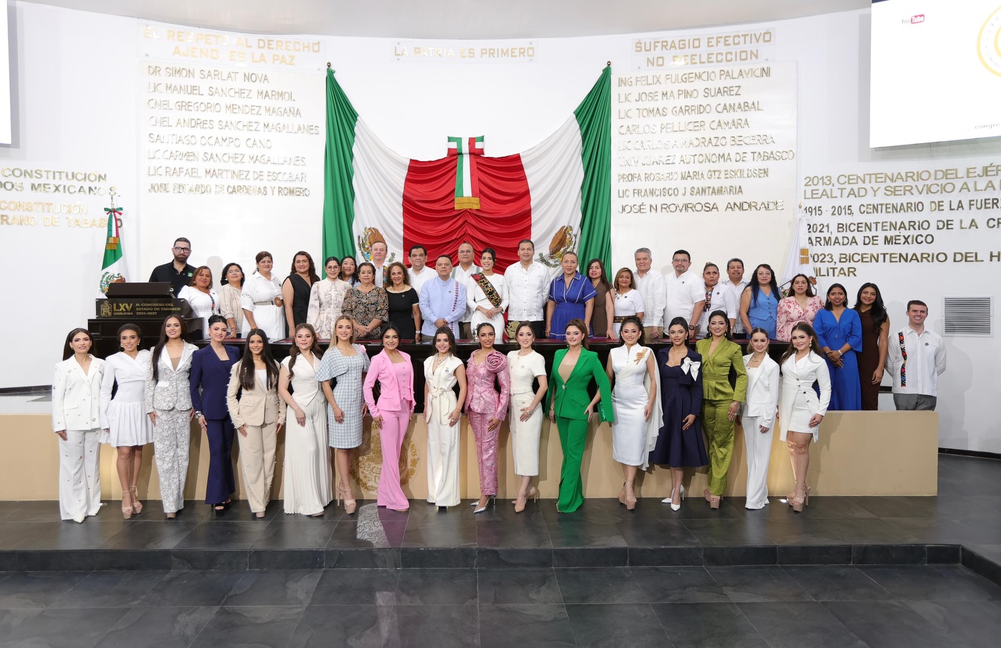 Recibe Congreso de Tabasco a las 17 representantes municipales de la Feria 2026