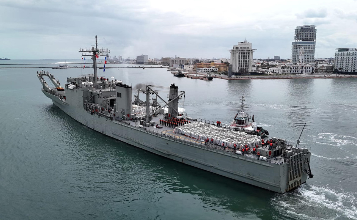 Llegan a La Habana dos buques mexicanos con el segundo envío de ayuda humanitaria