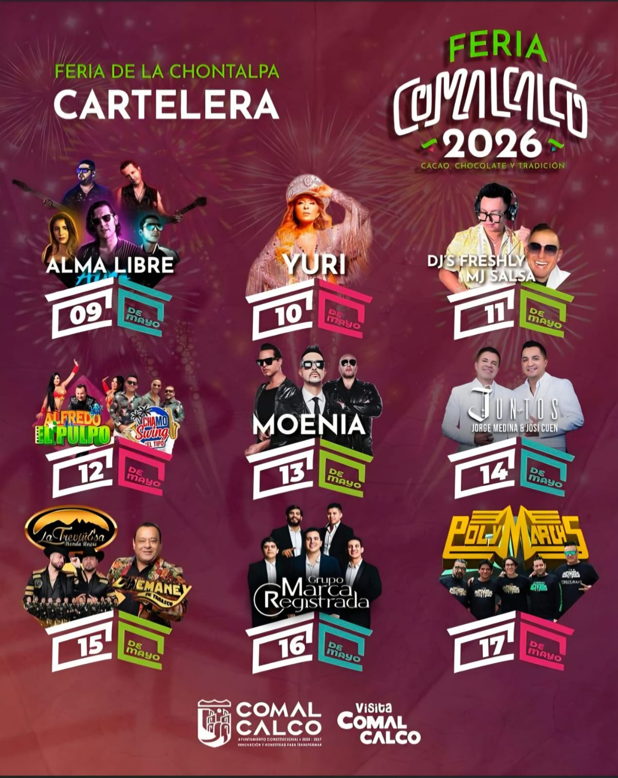 Feria Comalcalco 2026 anuncia cartelera estelar