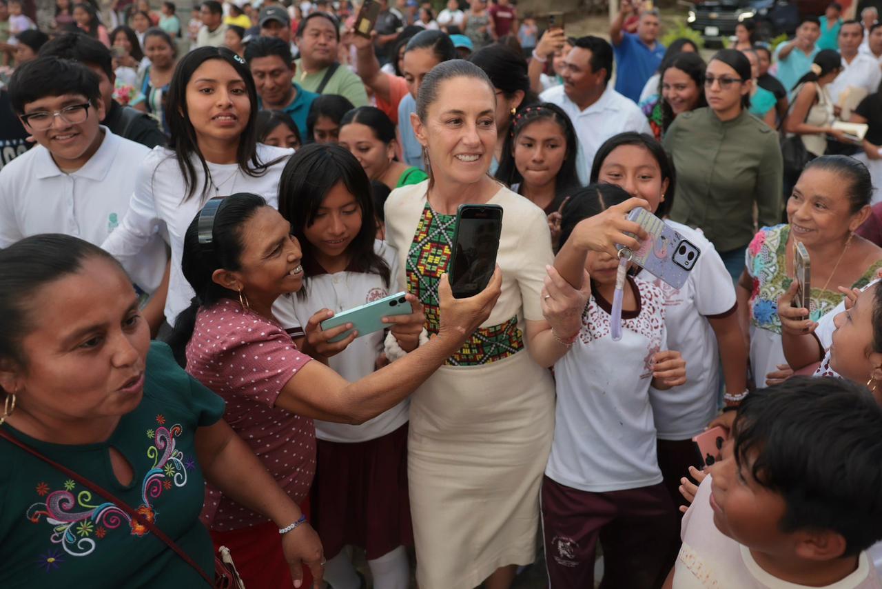 Culmina Claudia Sheinbaum gira por Quintana Roo y Oaxaca