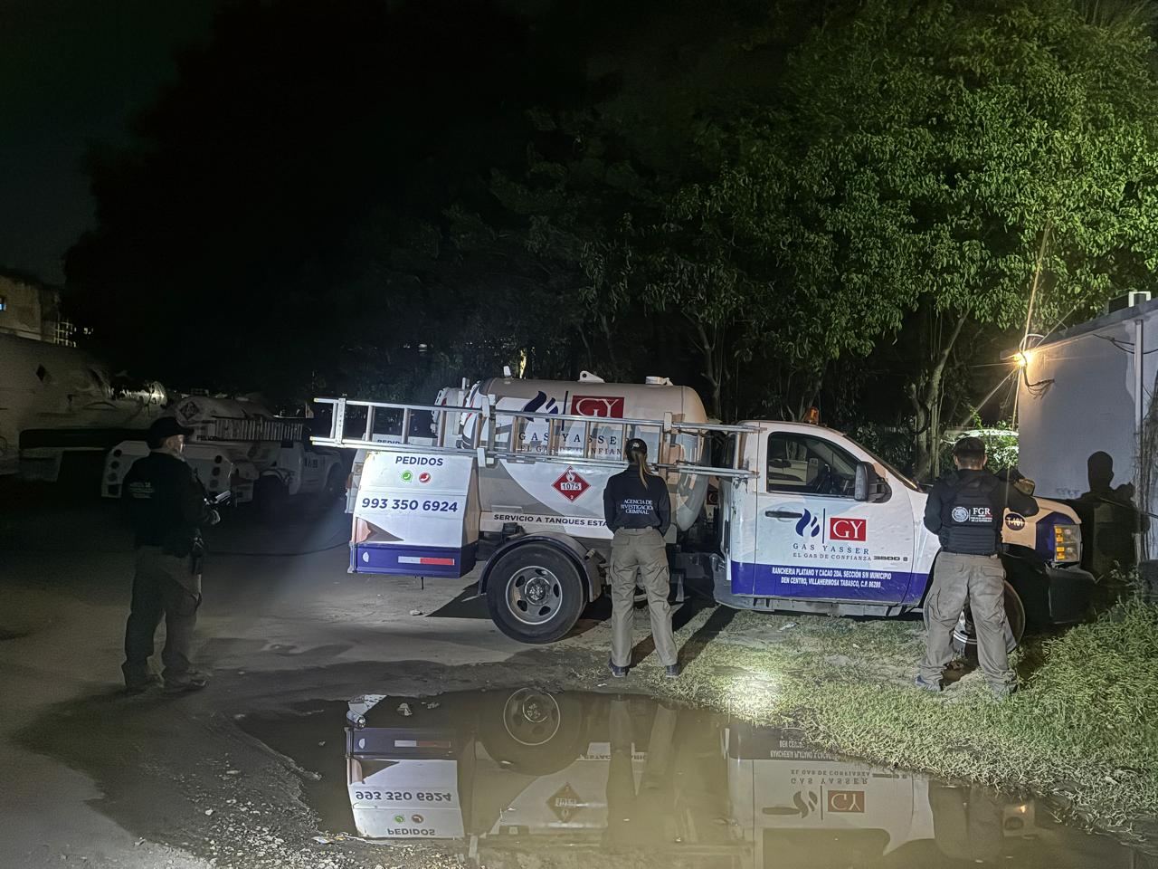 Asegura FGR gasera clandestina en Ixtacomitán; hay tres detenidos
