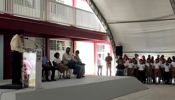 Inauguran nuevas aulas en secundaria de Nacajuca