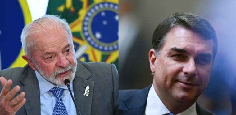 Lula y Flávio Bolsonaro empatan en intención de voto a cinco meses de las elecciones