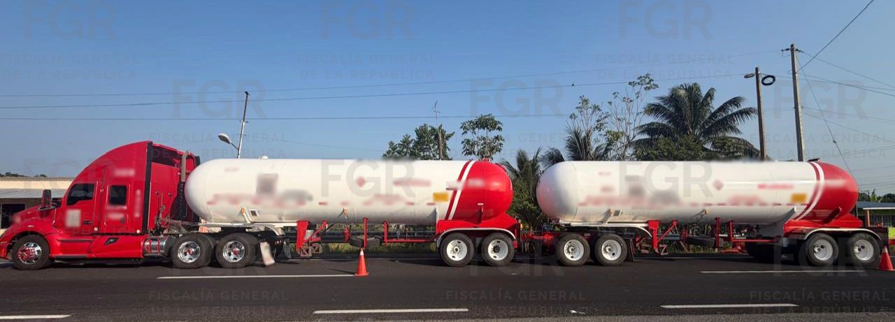 FGR investiga aseguramiento de más de 80 mil litros de gas LP en Tabasco